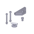 CAME - Confezione accessori per motoriduttore modello Fast40. 119RID380