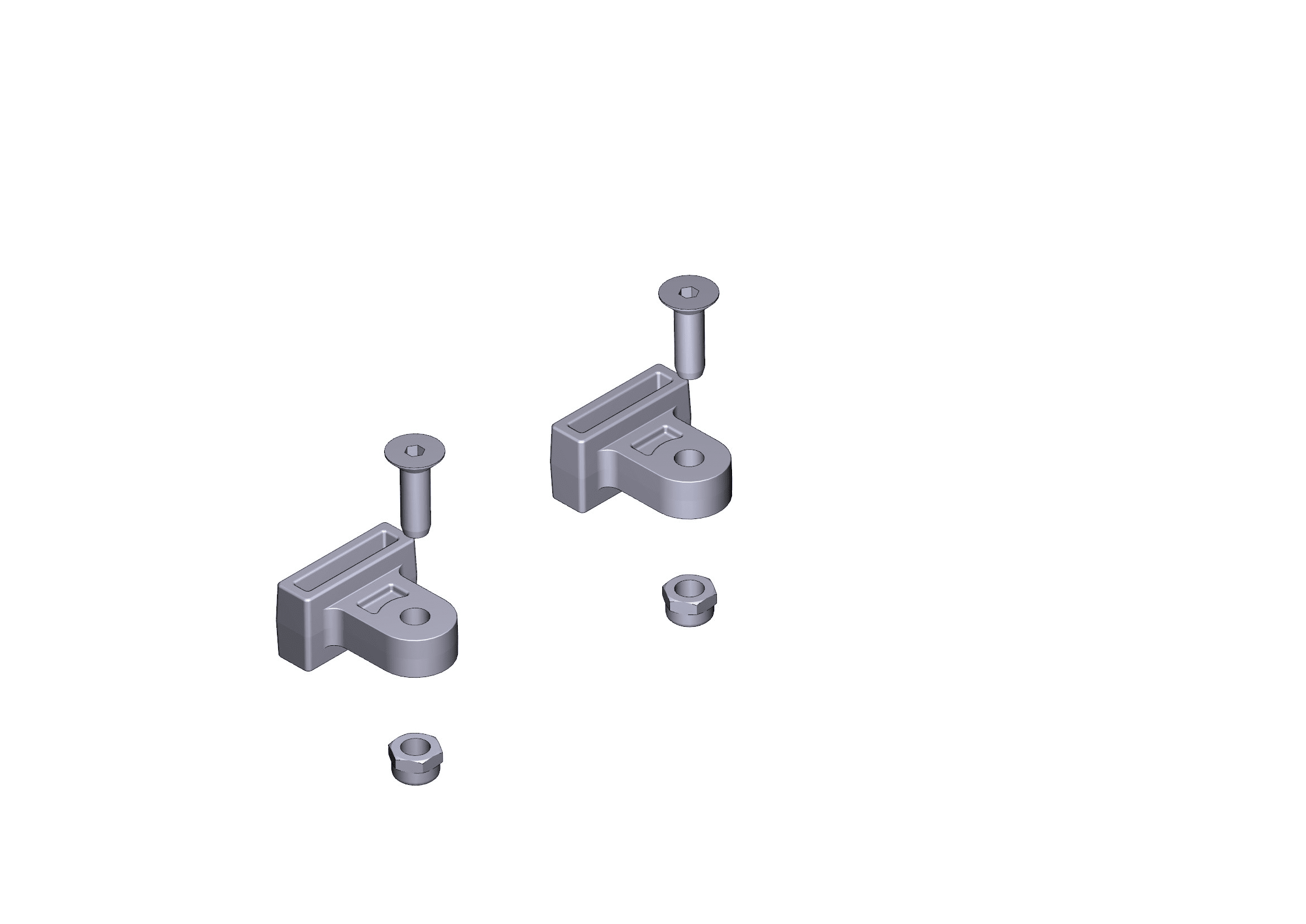 CAME - Pattino scorrimento volare voila 2pz per automazione esterna a 24V.