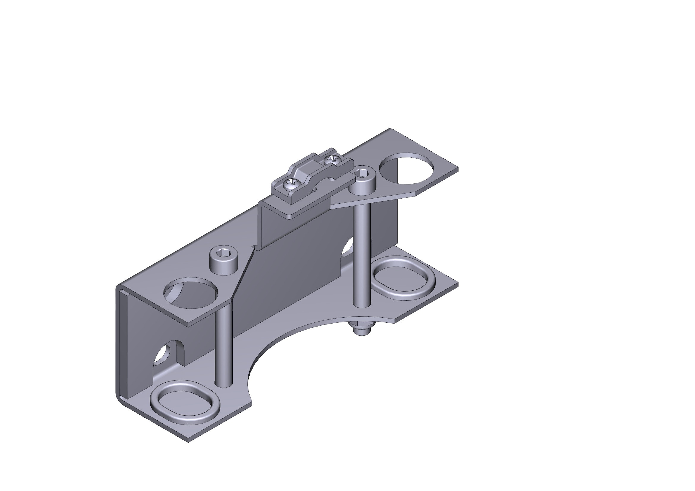 CAME - Piastra fissaggio a muro fast70 per motoriduttore 230 V con braccio. 119RID483