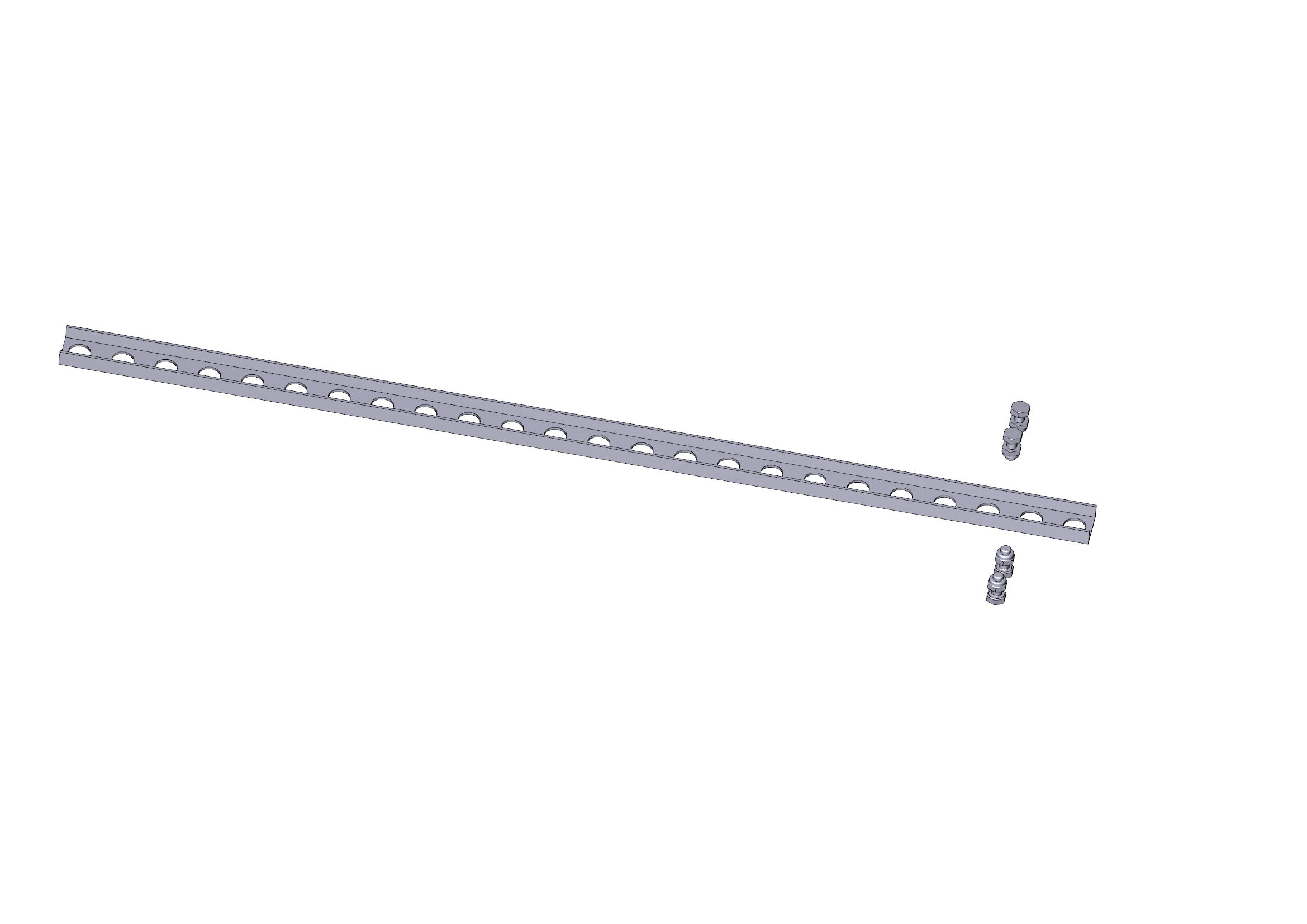 CAME - staffe fissaggio guida ver per catena. 119RIE024