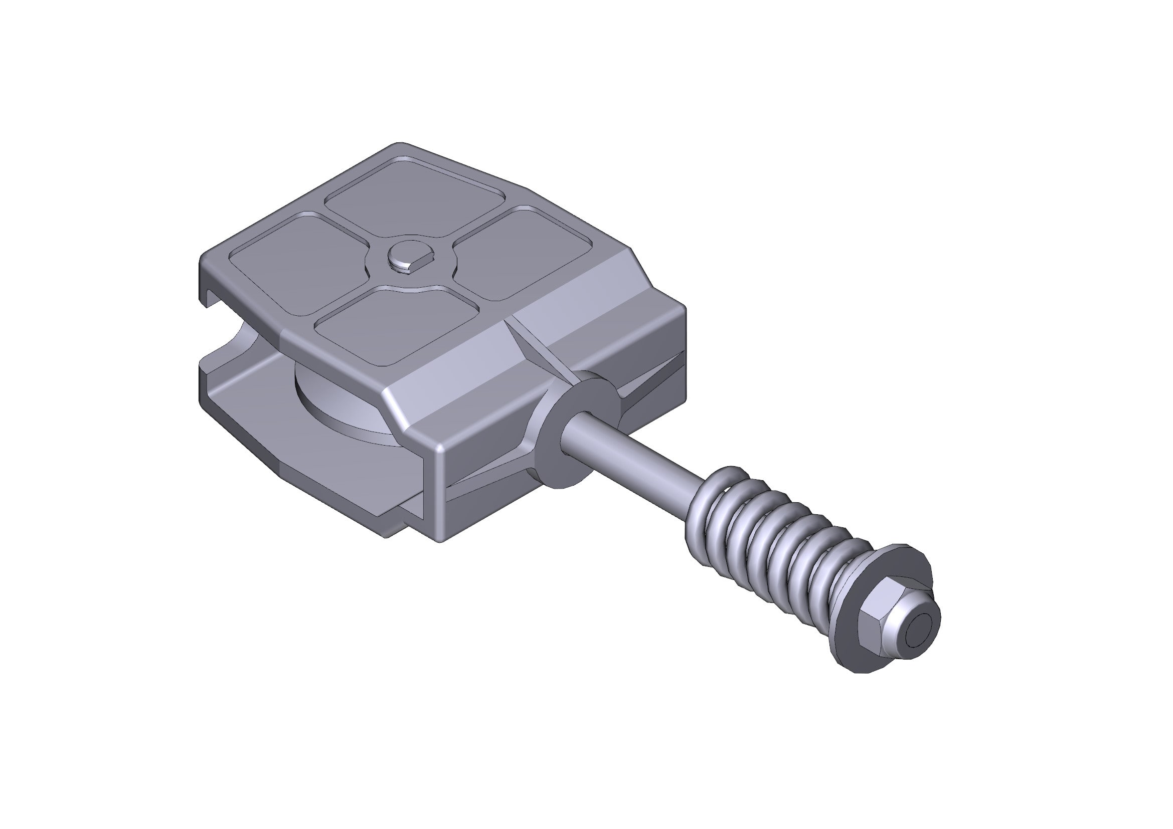 CAME - Cavallotto tendicatena verde per una maggiore durata e resistenza.