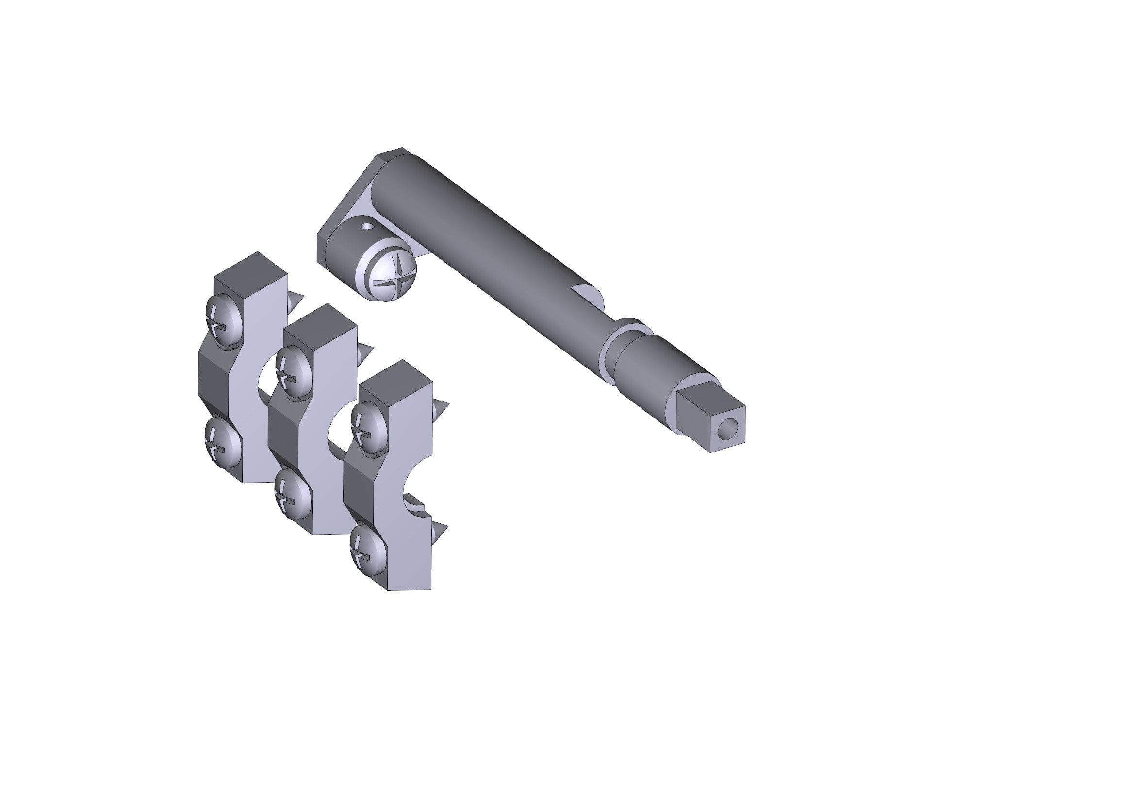 CAME - Asta sblocco EM4024 per motoriduttore irreversibile. 119RIE197