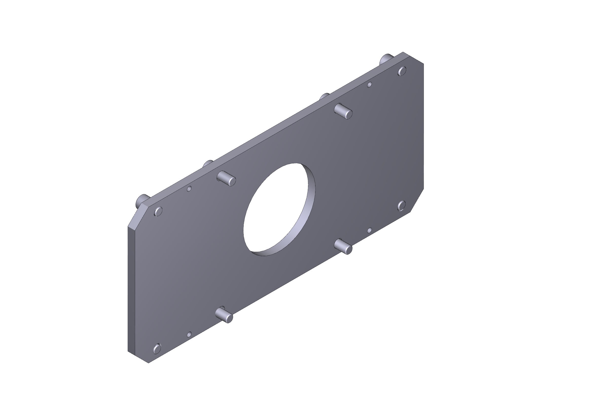 CAME - piastra intermedia gard 8 g2080 g2081 119RIG131