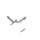 CAME - Leva azionamento e finecorsa per ralle- ntamento. 119RIG140