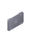 CAME - Piastra intermedia attacco asta Gard 4. 119RIG168