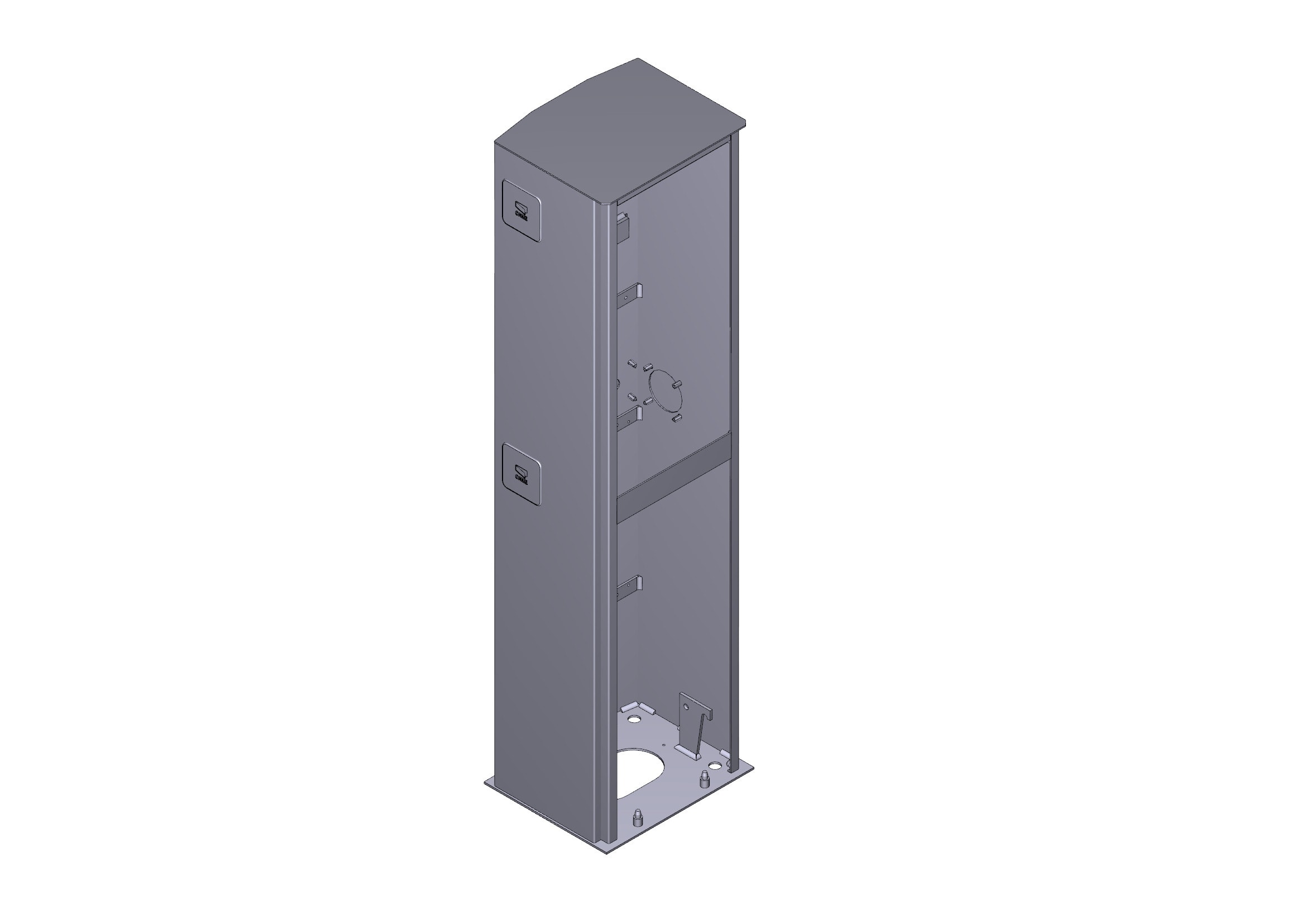 CAME - Armadio barriera Gard 3.25-4m per barriera.