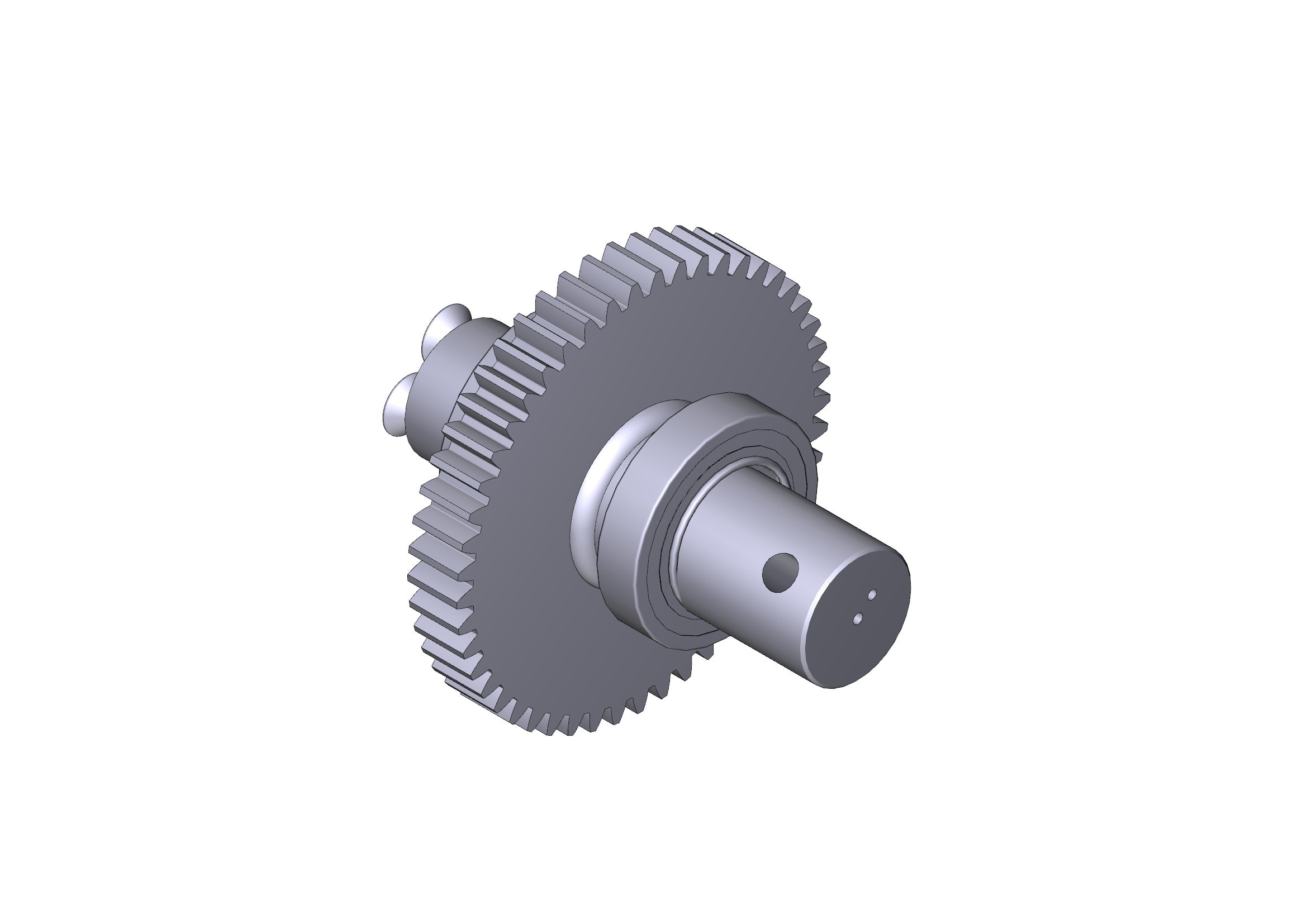 CAME - Albero lento per asta a sezione semiellittica in alluminio G3750. 119RIG331