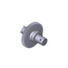 CAME - Albero lento per asta a sezione semiellittica in alluminio G3750. 119RIG331