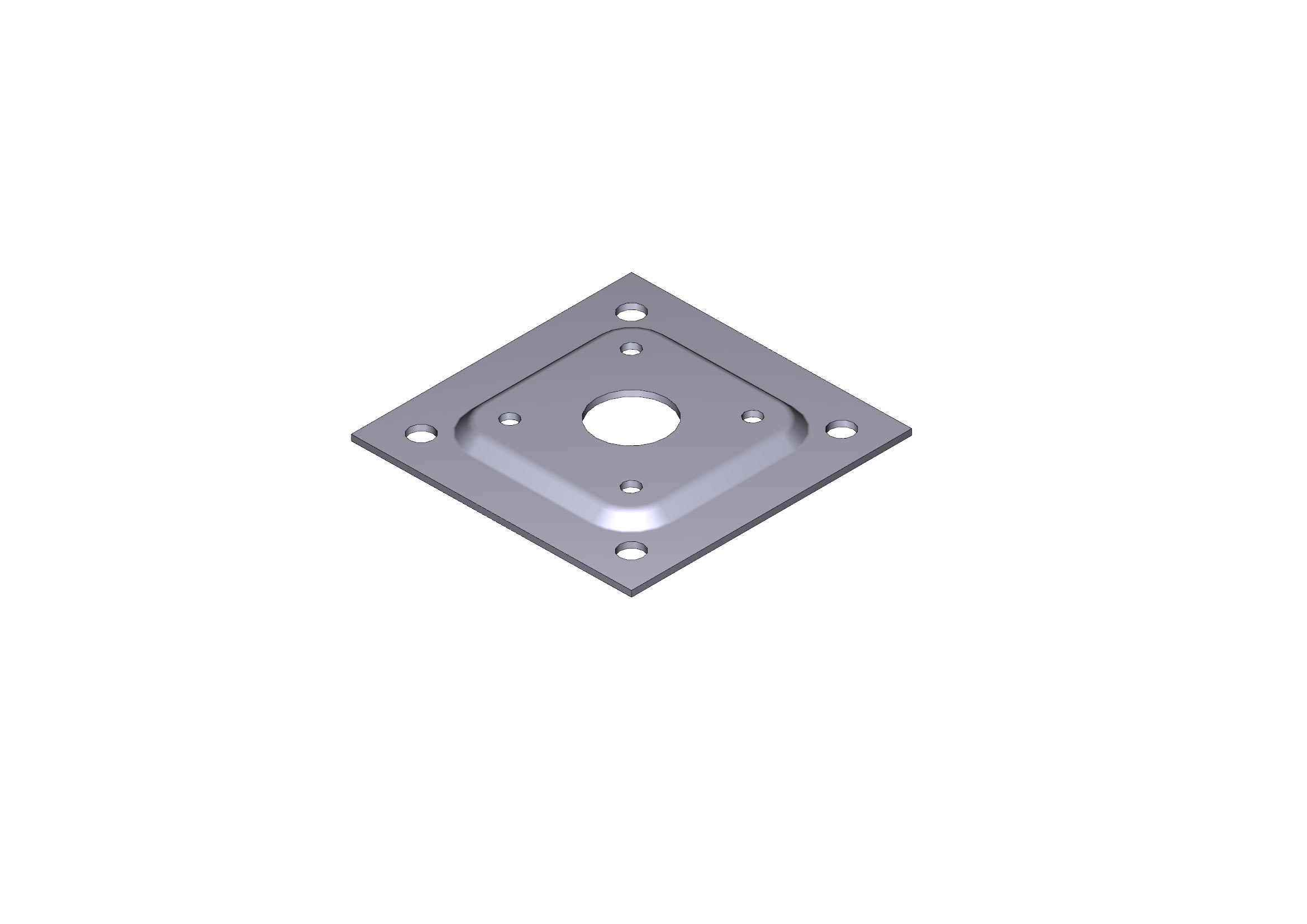CAME - Base colonnina 70x70mm. 119RIR002