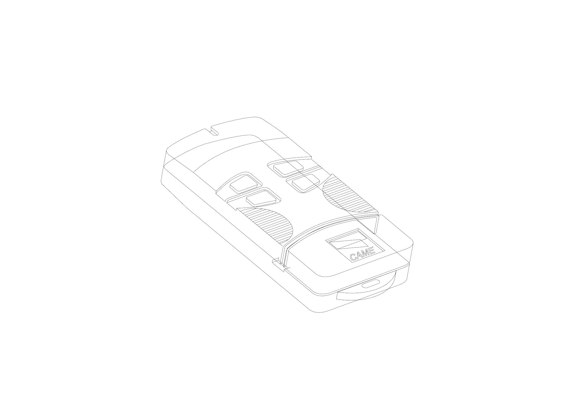 CAME - guscio trasmettitore top-434m 119RIR076