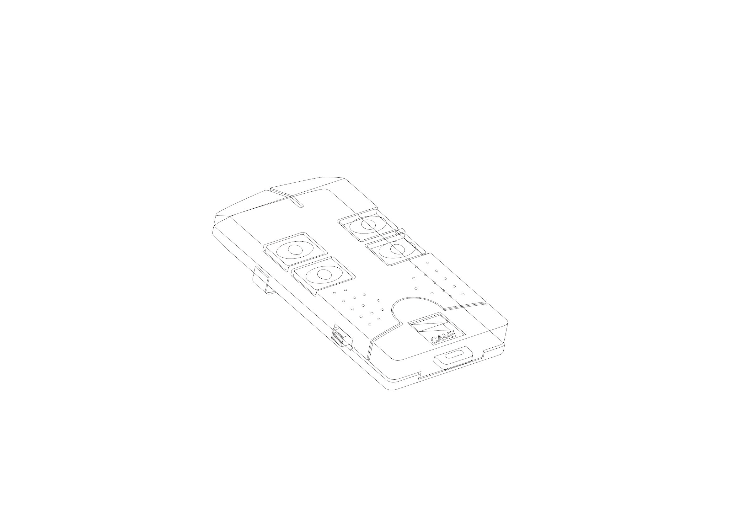 CAME - Guscio trasmettitore TFM T158.