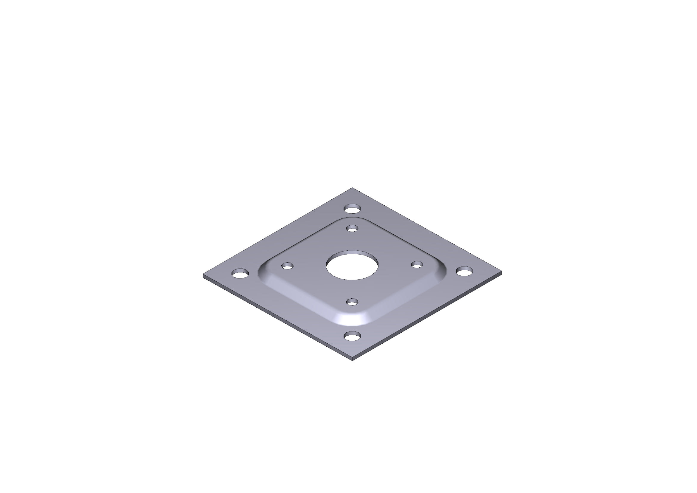 CAME - base colonnina nera 70x70 mm per alluminio. 119RIR079