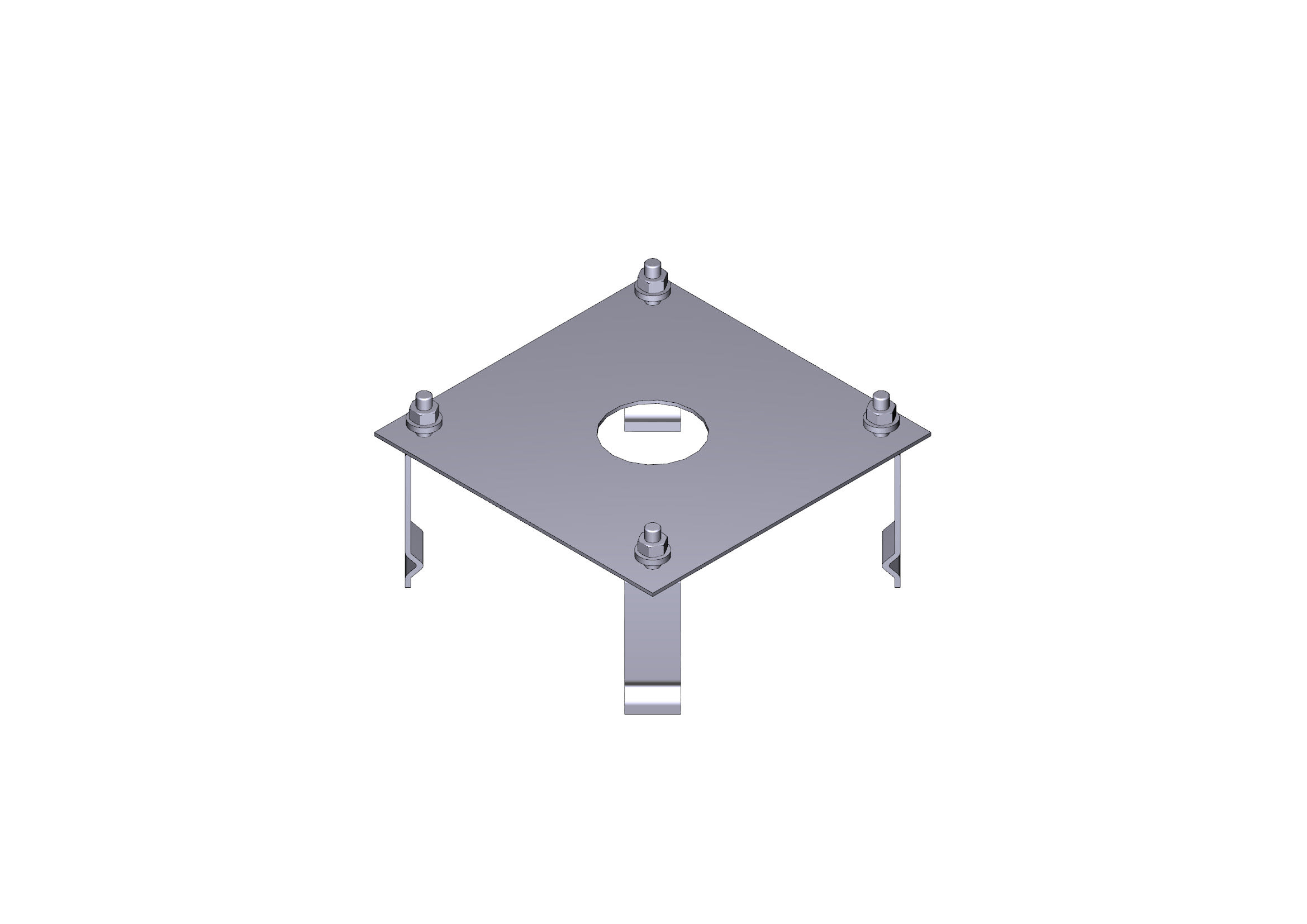 CAME - Base di ancoraggio per gatti. 119RIX005