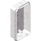 BPT - Scatola incasso in materiale plastico con fori preformati per cavi, da abbinare alla cornice LCI o LHS CI. Codice prodotto: LSI-SCATOLA INCASSO.