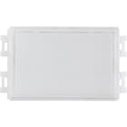 BPT - Completo di base e protezione esterna trasparente in policarbonato anti UV. Dimensioni cartellino portanome 53x33 mm. Pulsante doppia altezza. 61800040