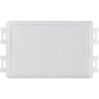 BPT - Completo di base e protezione esterna trasparente in policarbonato anti UV. Dimensioni cartellino portanome 53x33 mm. Pulsante doppia altezza.