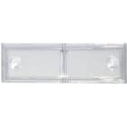 BPT - Completo di base e protezione esterna trasparente in policarbonato anti UV, dimensioni cartellino portanome 25x13 mm, DPD-PULSANTE DOPPIO.