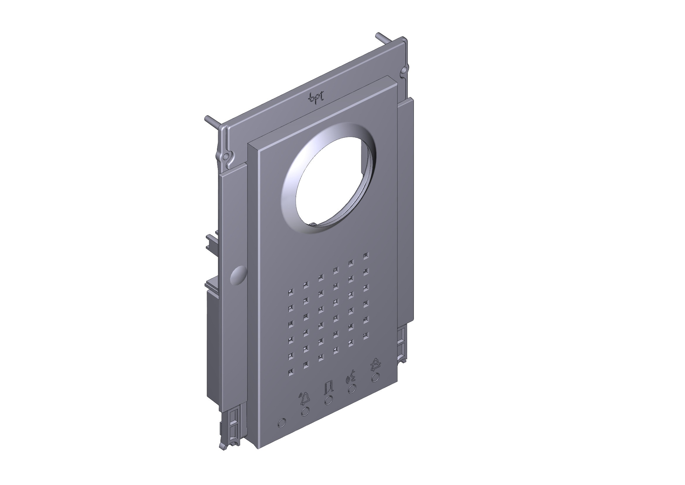 CAME - Frontale video Thangram cromata satinata.