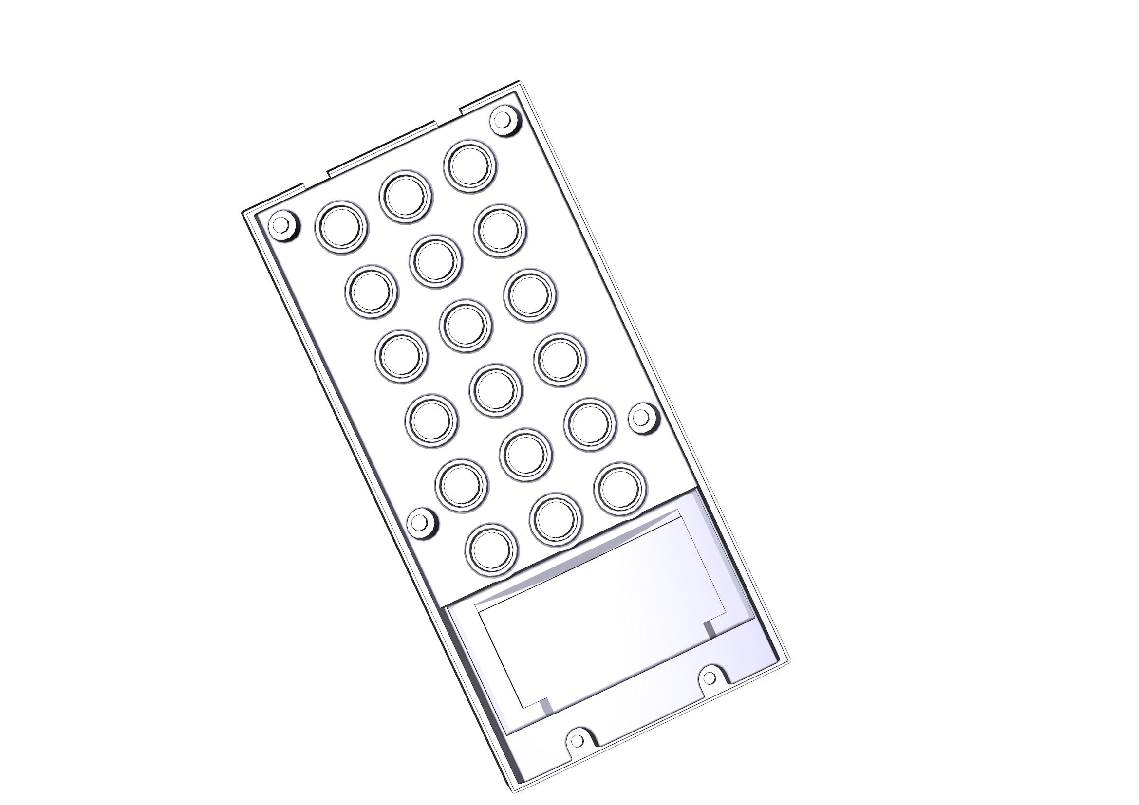 CAME - Ricambio vetrino-telaio per pulsante HAC/200 - 3P.