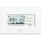 BPT - Cronotermostato digitale settimanale a parete colore bianco alimentazione a batterie 3x1,5V (AAA) TH/400 BB-TERMOPROGRAMMATORE.