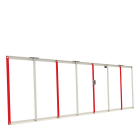 CAME - Rastrelliera in alluminio verniciato per asta 90x60, modulo da 1720 mm con staffe di giunzione, dimensioni 130x85.