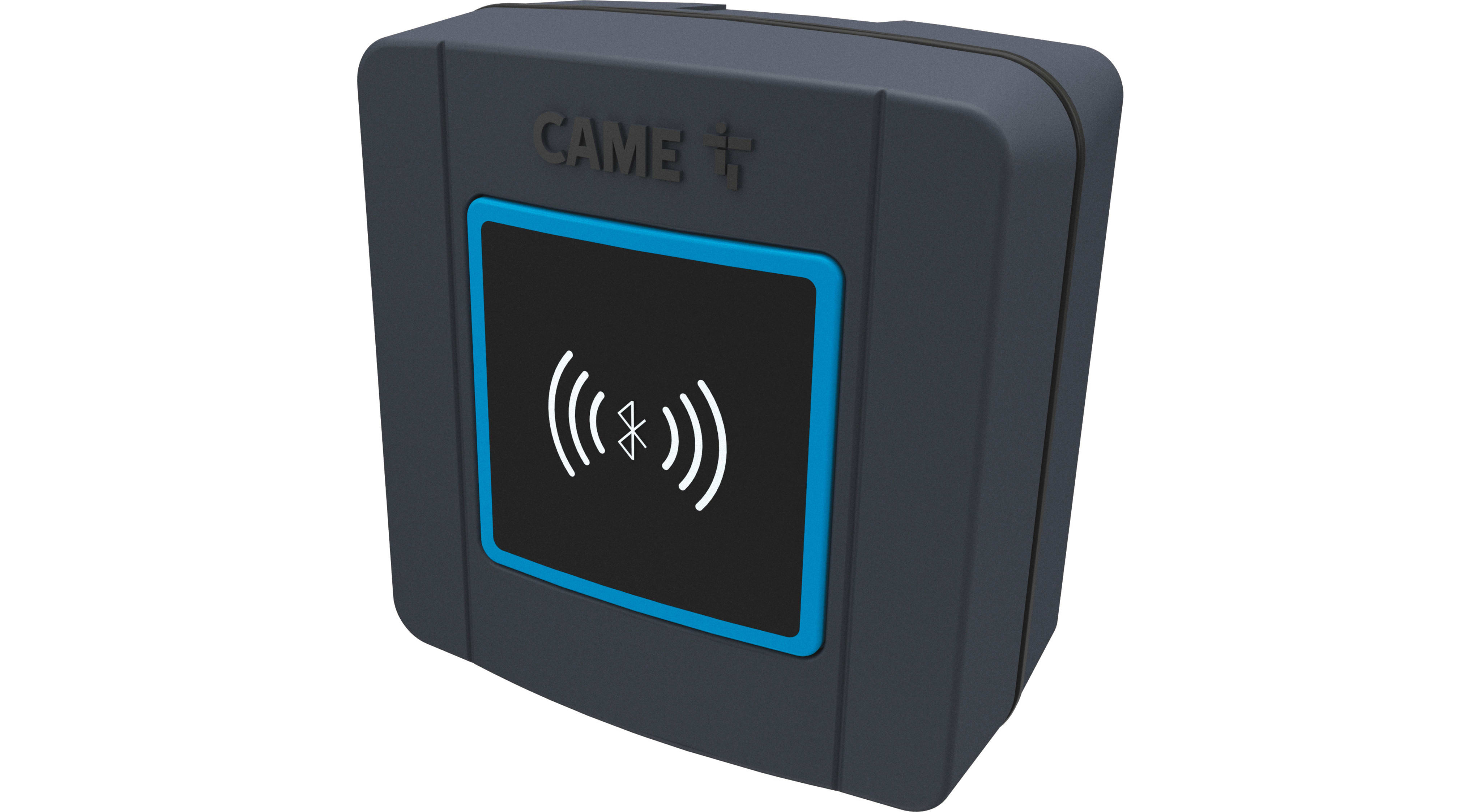 CAME - Selettore Bluetooth da esterno per 15 utenti con retroilluminazione blu, utilizzabile con APP AutomationBT. Colore grigio, RAL7024. 806SL-0210