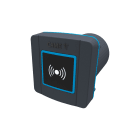 CAME - Selettore transponder BUS da incasso per tessere, portachiavi e TAG con retroilluminazione blu. Colore grigio, RAL7024. Protocollo Manchester RFID. 806SL-0310