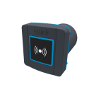 CAME - Selettore transponder BUS da incasso per tessere, portachiavi e TAG con retroilluminazione blu. Colore grigio, RAL7024. Protocollo Manchester RFID.