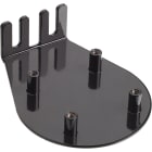 CAME - Staffa di supporto in acciaio per rilevatore di apertura e sicurezza per barriere.