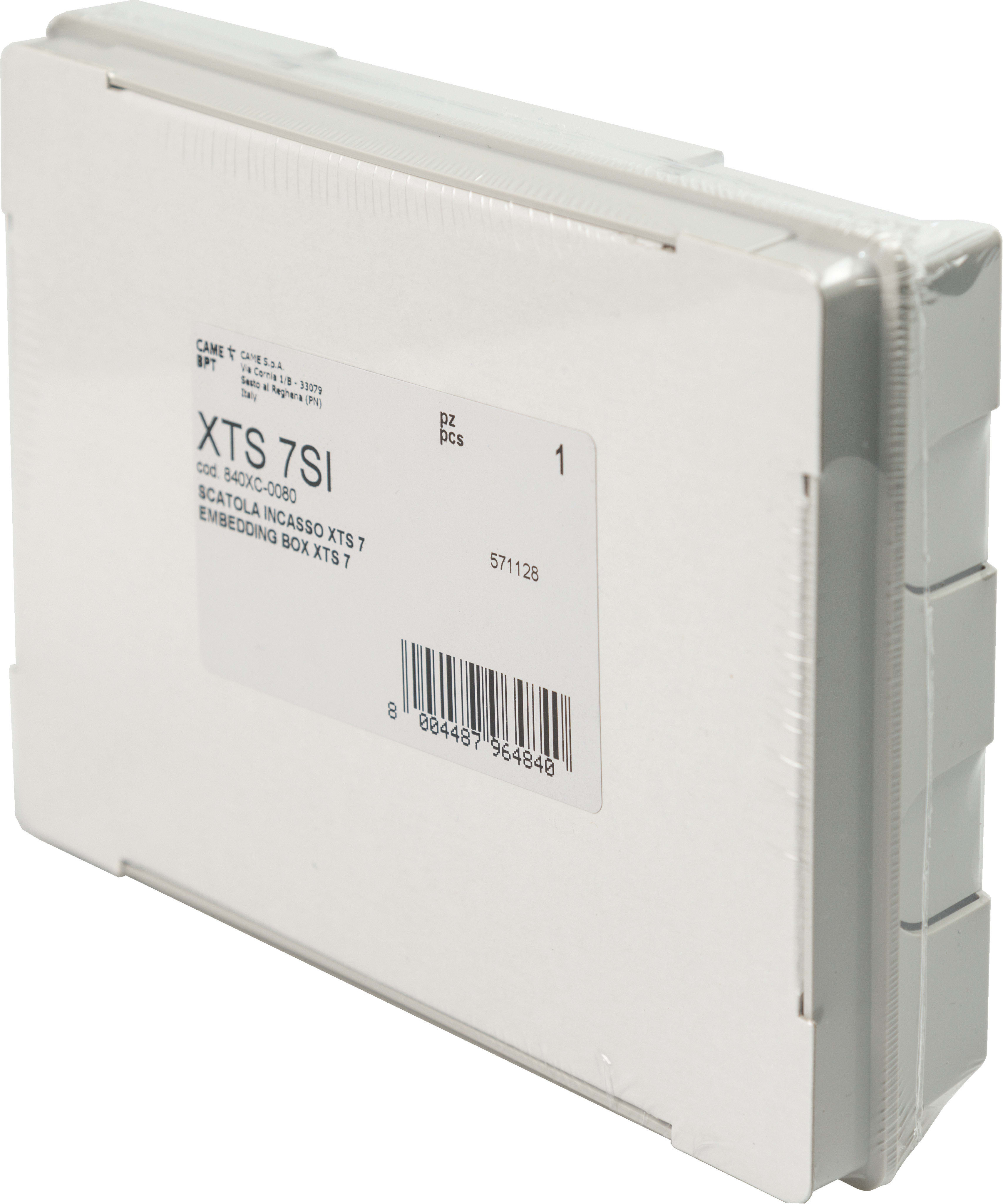 BPT - Scatola incasso materiale plastico con fori preformati sfondamento passaggio cavi completa paramalta XTS 7SI-SCATOLA INCASSO XTS 7.