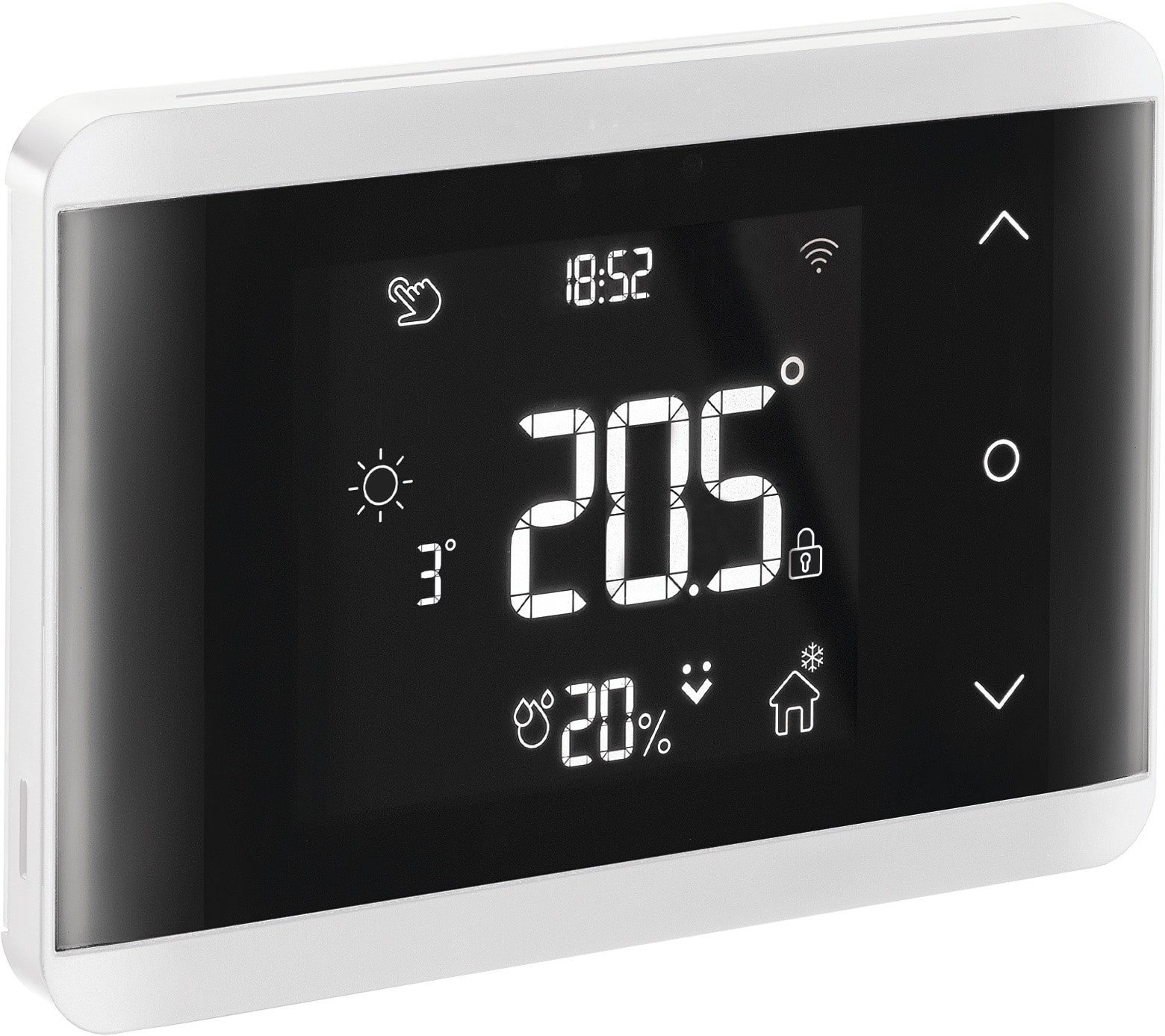 BPT - Cronotermostato WiFi da incasso, colore bianco, tasti soft touch, alimentazione 230V AC, modello TH/700 WH.