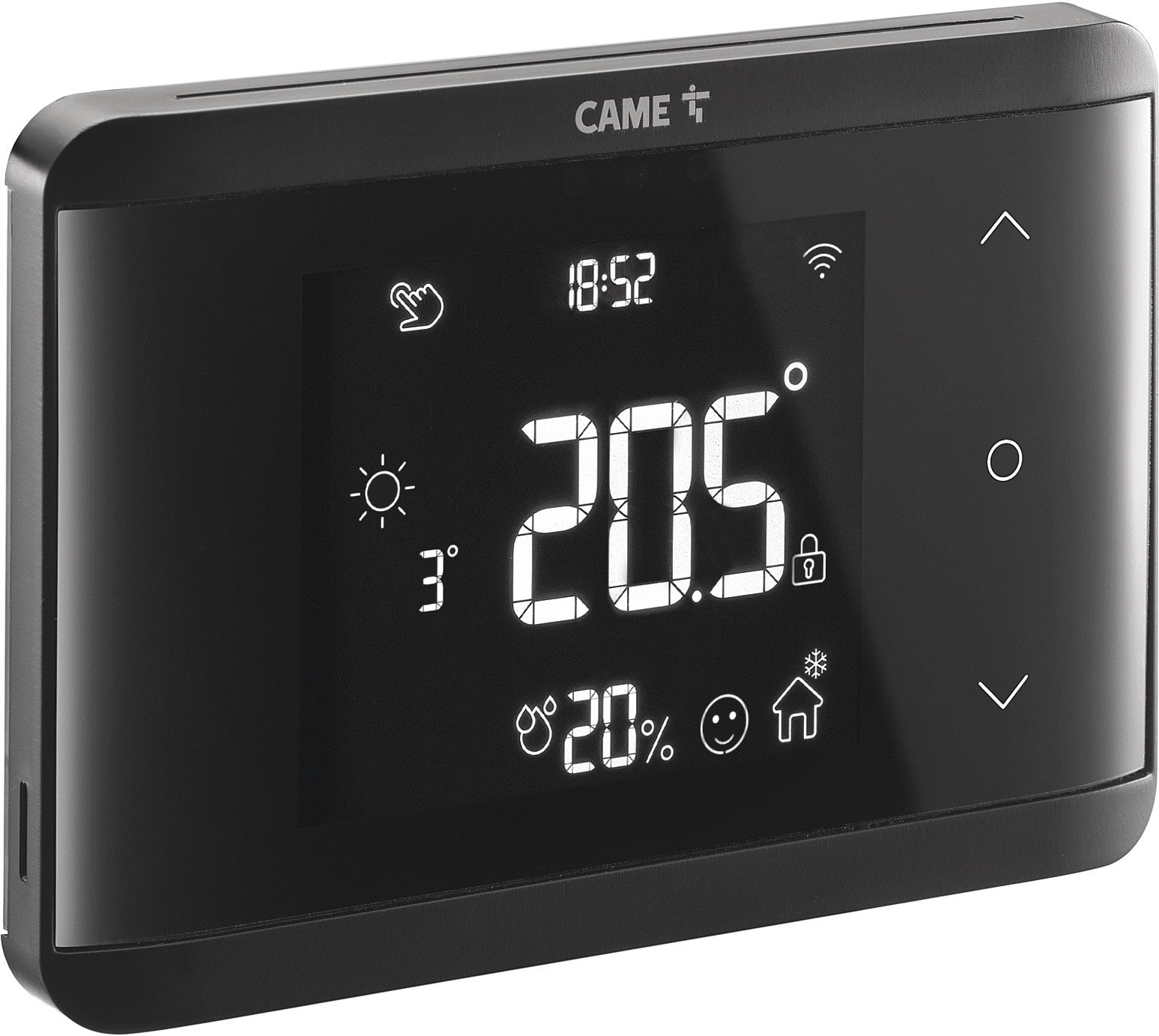 BPT - Cronotermostato WiFi TH/700 BK con tasti soft touch, da parete, colore nero, alimentazione 230V AC.
