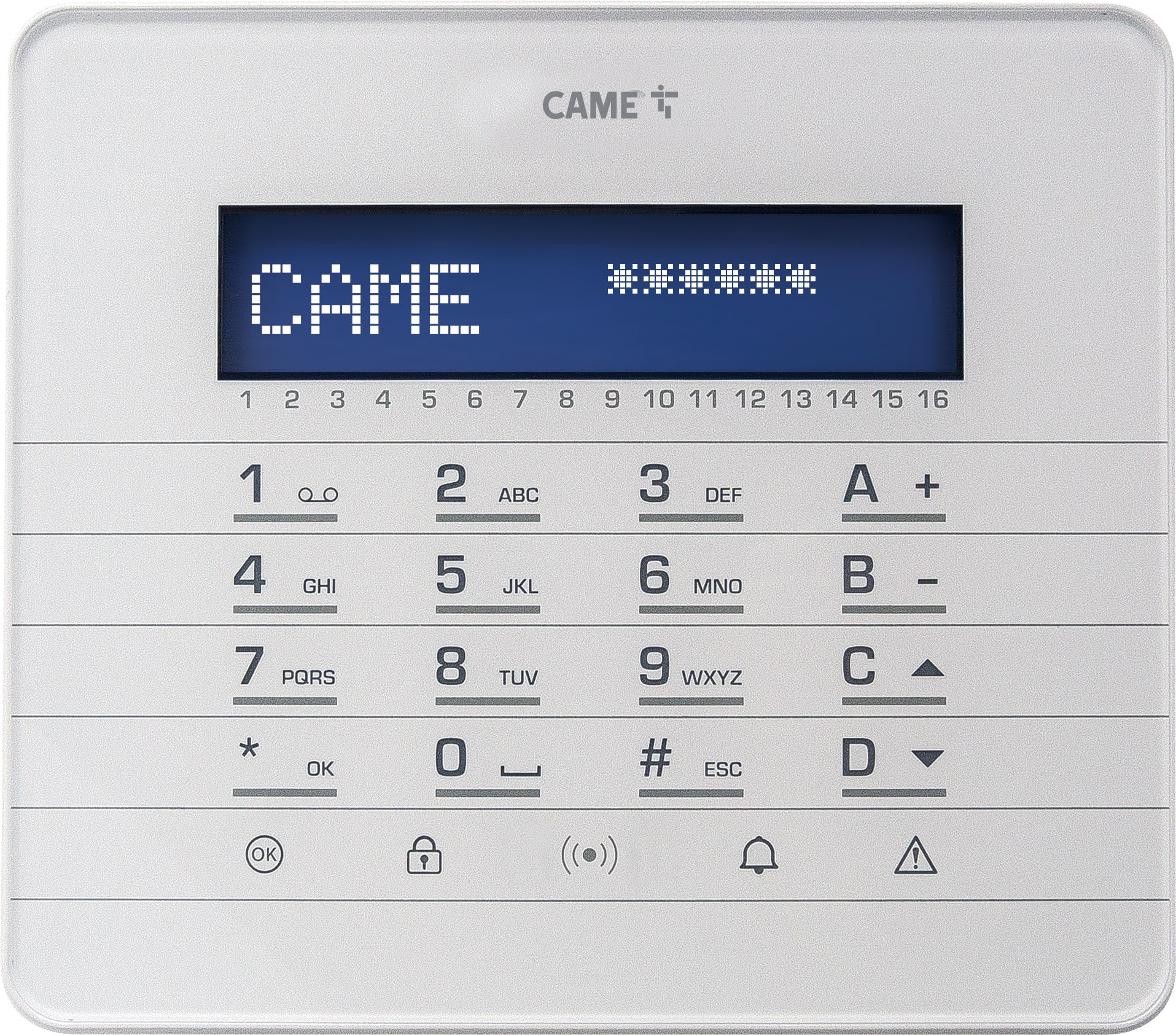 BPT - Tastiera capacitiva radio retroilluminata bianca con tasti a sfioramento. Sistema PXC2. PXWKTN02 PXWKTB02.