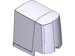 CAME - Coperchio motoriduttore OPB001 RAL 7024. 88001-0074