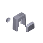 CAME - Gruppo plastiche motoriduttore bk dark grey ral 7024. 88001-0084