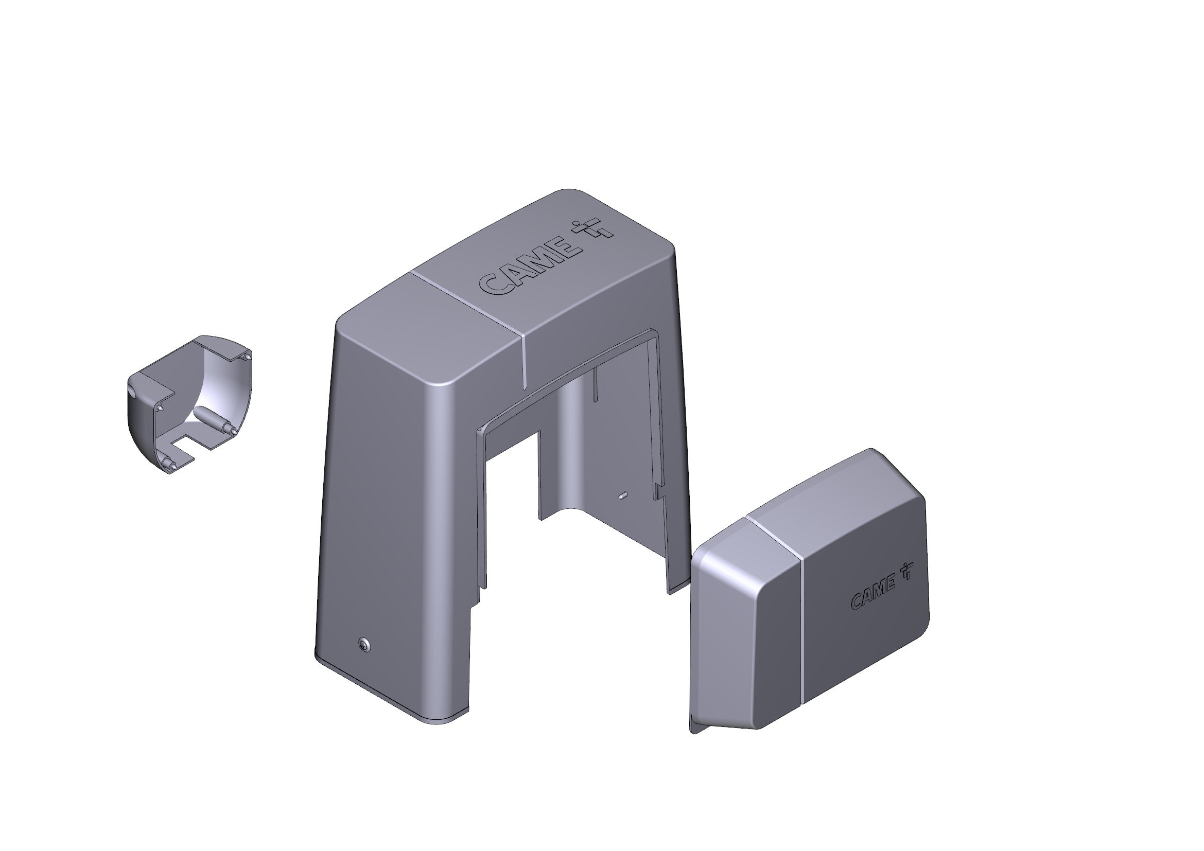 CAME - Gruppo plastiche BK light grey RAL 7040.