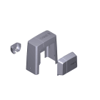 CAME - Gruppo plastiche bk light grey ral 7040.