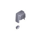 CAME - Gruppo cover motoriduttore bx dark grey ral 7024. 88001-0108