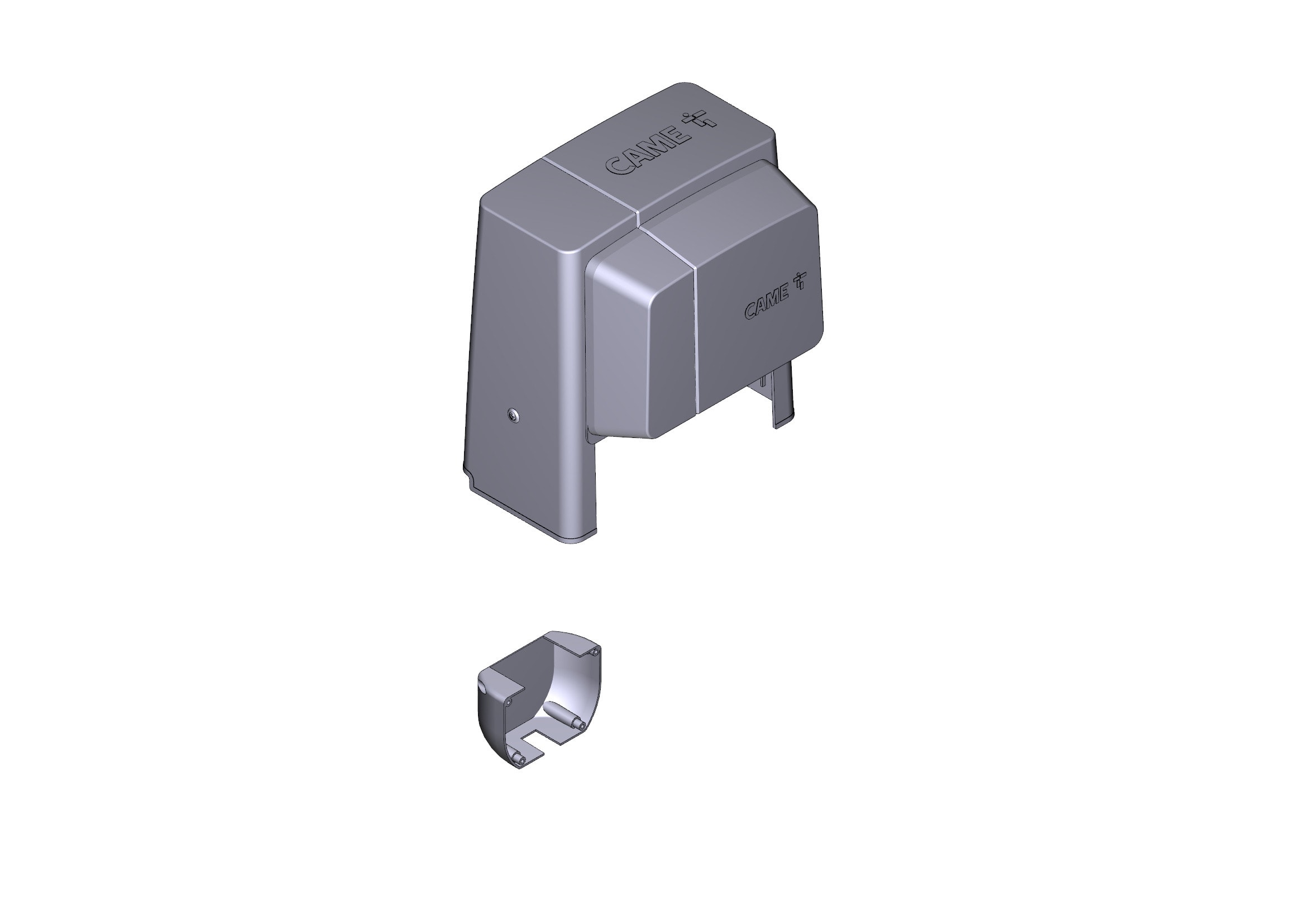 CAME - Gruppo cover motoriduttore bx light grey ral 7040.