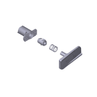 CAME - Gruppo leva sblocco motoriduttore bxv 88001-0163