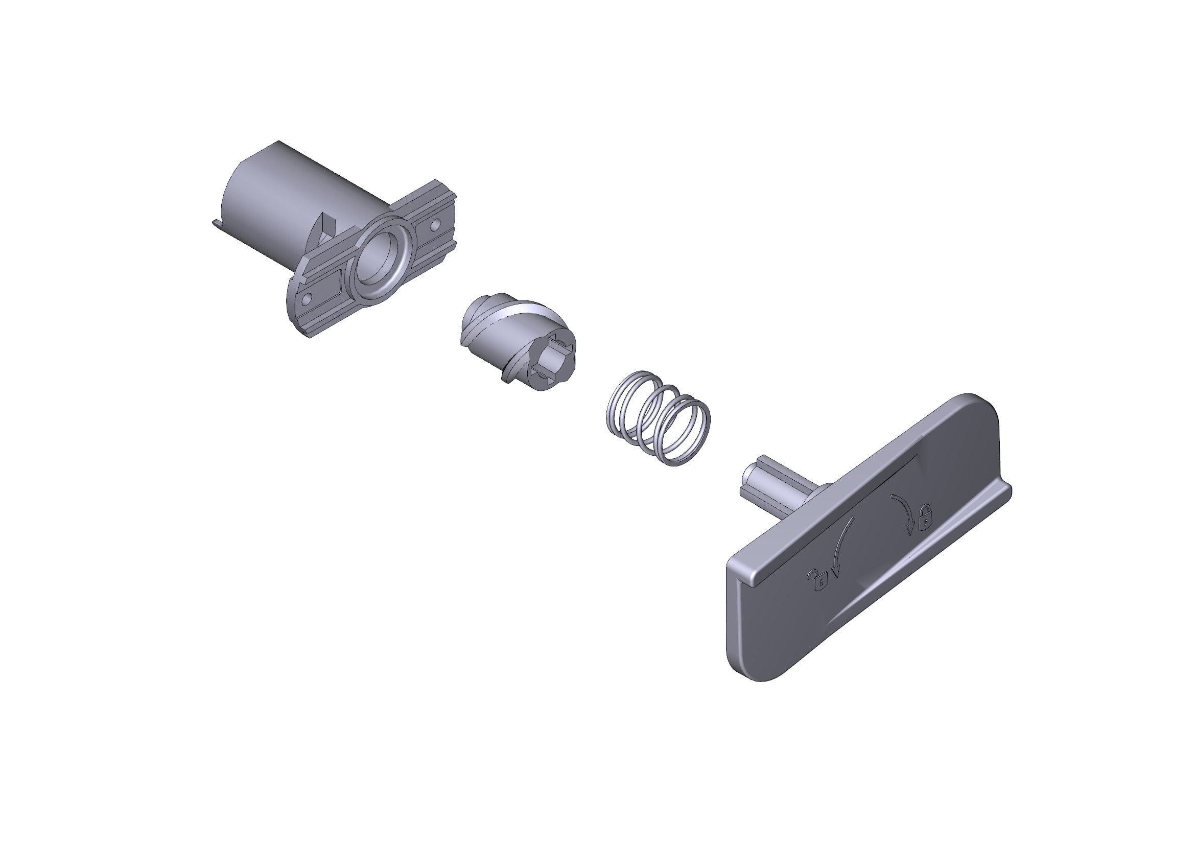 CAME - Gruppo leva sblocco motoriduttore bxv