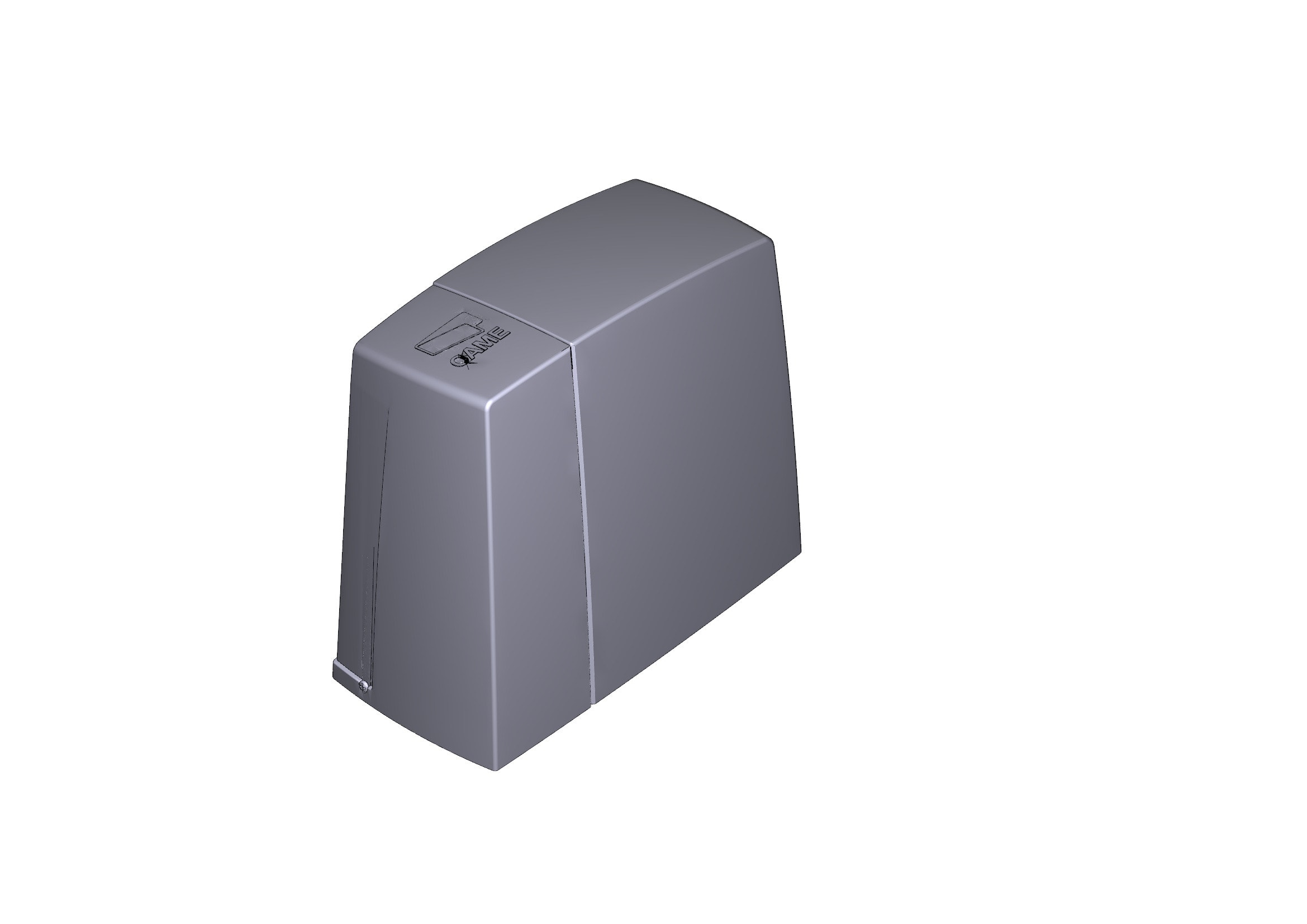 CAME - Coperchio motoriduttore Dark Grey bxv RAL 7024.