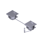 CAME - Gruppo sblocco Frog-JC per porte e finestre, facile installazione e resistente all'usura.