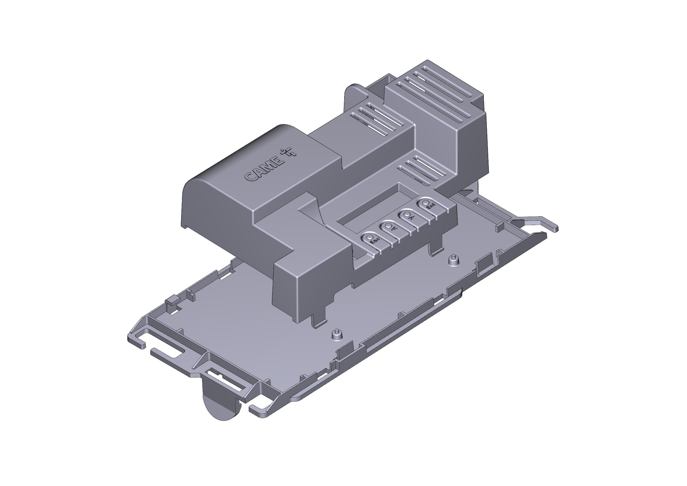 CAME - Base coperchio scheda ZBC1 per automazione con motore.