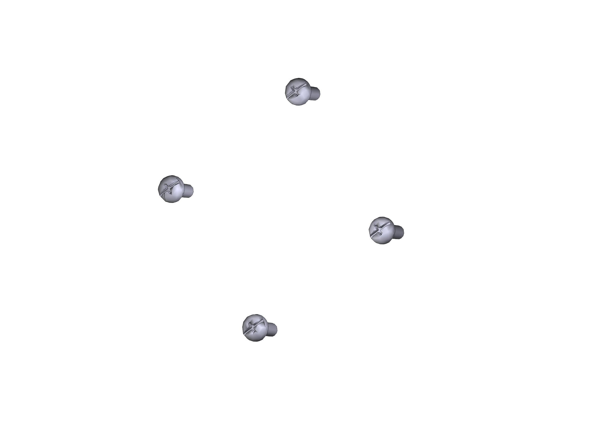 CAME - Viti plastiche snodo 20pz per attacco asta sganciabile modello base. 88003-0041