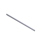 CAME - Confezione n°4 profili copricava lunghezza 2m per asta sezione tubolare alluminio.