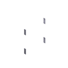 CAME - copriforo fotocellula gt4-gx4 4pz. per barriera. 88003-0070