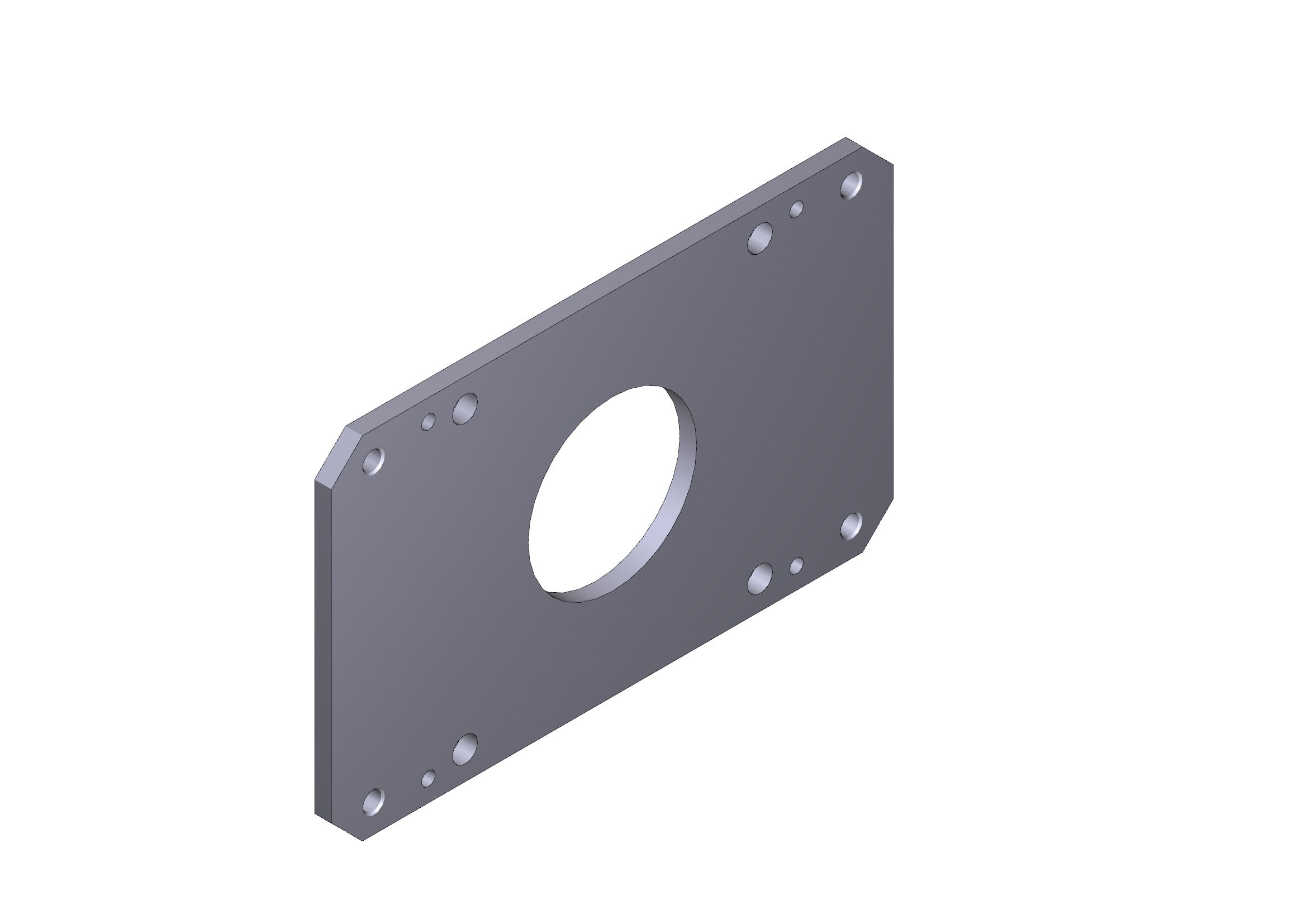 CAME - Piastre intermedie per attacco asta GT4-GX4. 88003-0073