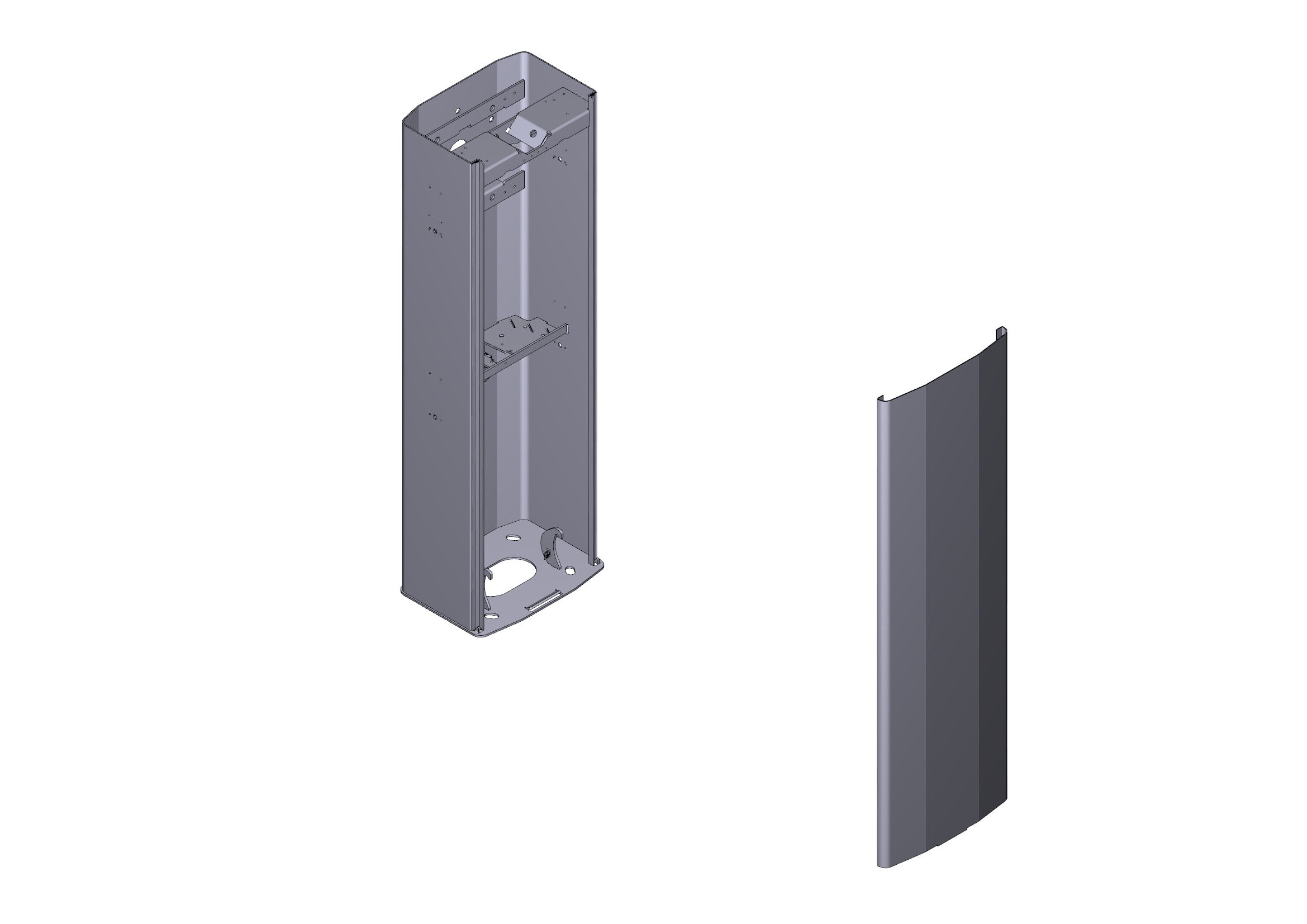 CAME - Armadio con porta barriera GT4-GX4.