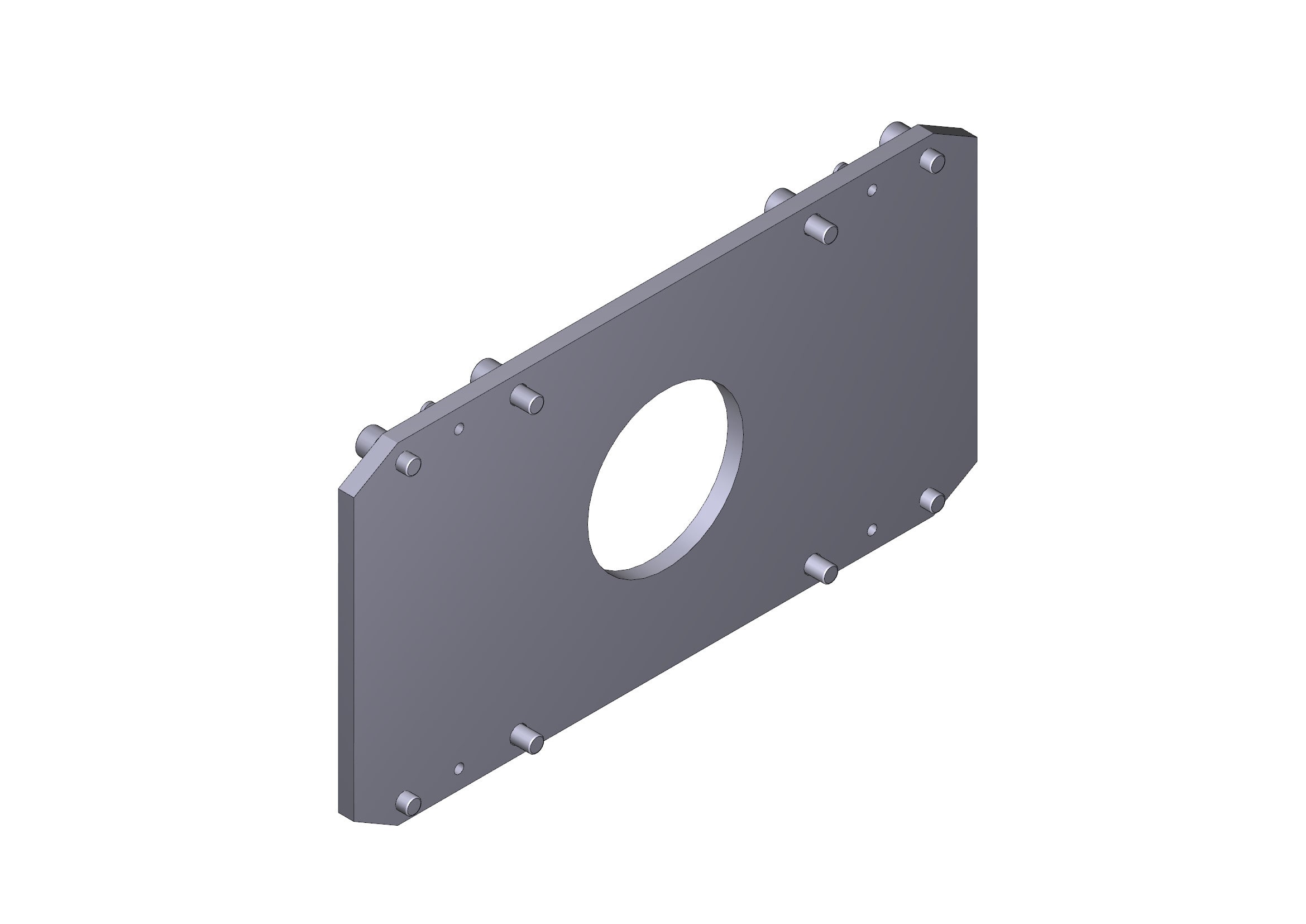 CAME - piastra intermedia gt8 per barriera